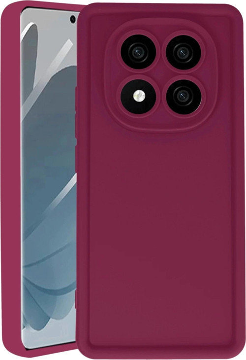 Xiaomi Redmi Note 14 Pro 5G Kılıf Viera Silikon - Bordo-(5796)