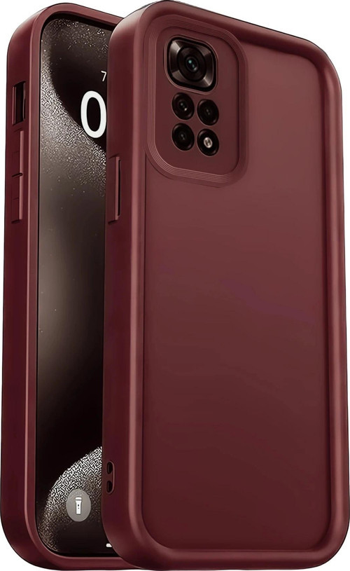 Xiaomi Redmi 10 2022 Kılıf Viera Silikon - Bordo-(5796)