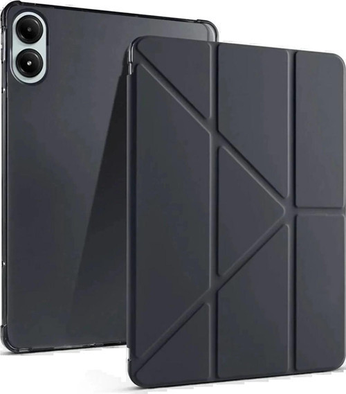 Xiaomi Redmi Pad Pro 12.1 Kılıf Kalemlikli Mars Tablet Kılıfı - Siyah-(5796)
