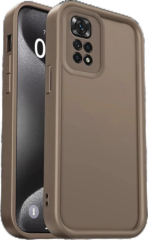 Xiaomi Redmi 10 2022 Kılıf Viera Silikon - Kahverengi-(5796)