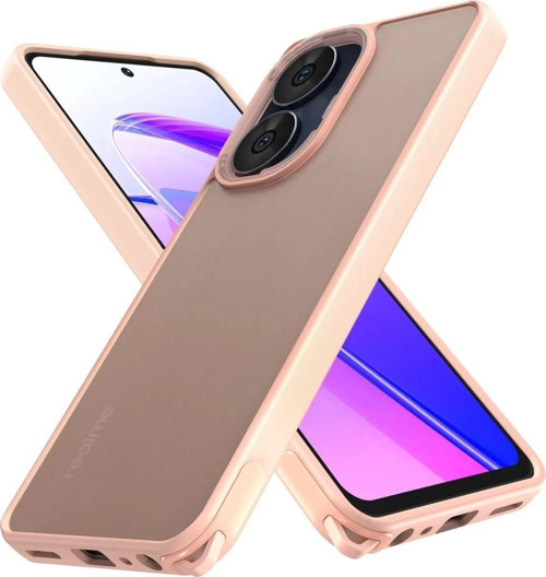 Realme C55 Kılıf Elegant Kapak - Pudra-(5796)