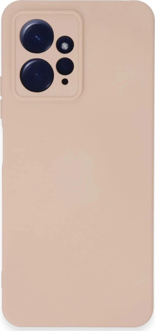 Xiaomi Redmi Note 12 4G Kılıf Nano içi Kadife Silikon - Pudra-(5796)