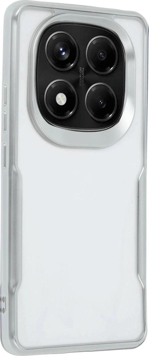 Xiaomi Redmi Note 14 Pro 5G Kılıf Boyi Silikon Kapak - Gümüş-(5796)