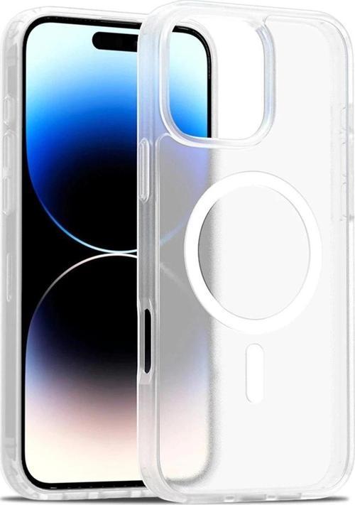 iPhone 16 Pro Max Jota Magsafe Kapak - Şeffaf-(5796)