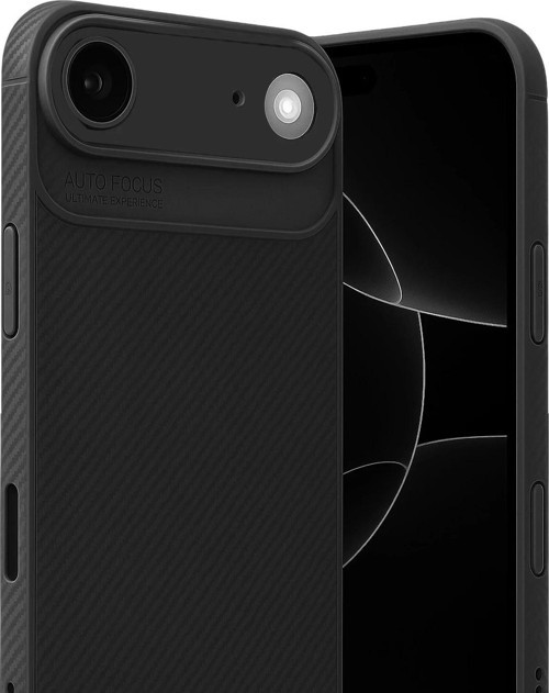 Apple iPhone 17 Air Auto Focus Karbon Kapak - Siyah-(5796)