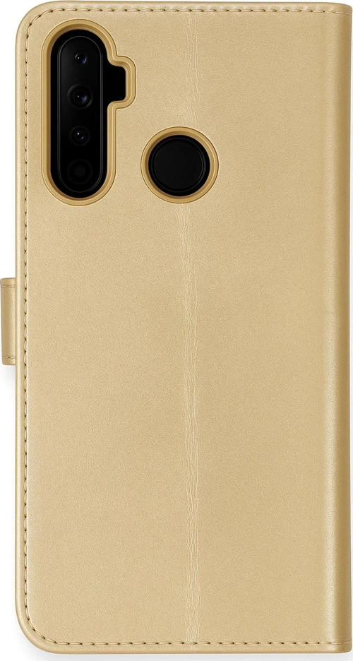 Realme 6i Kılıf Trend S Plus Kapaklı Kılıf - Gold-(5796)