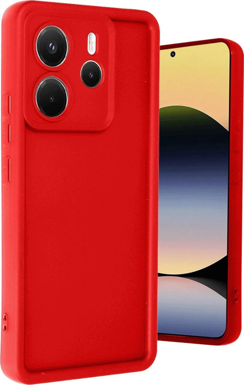 Xiaomi Redmi Note 14 4G Kılıf Viera Silikon - Kırmızı-(5796)