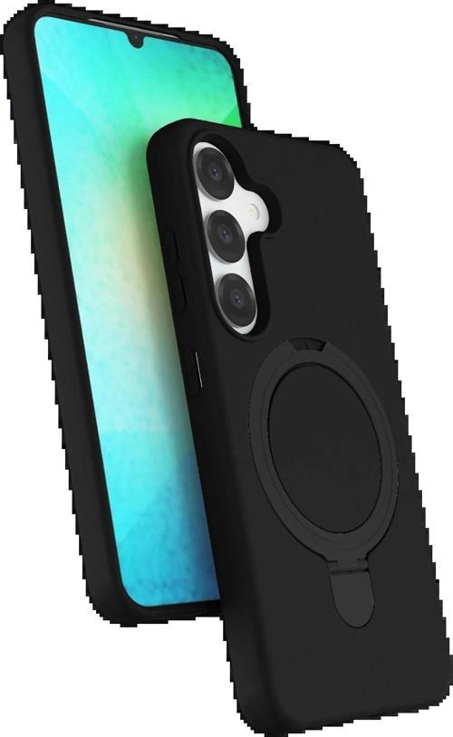 Samsung Galaxy S25 Regal Magsafe Standlı Kapak - Siyah-(5796)