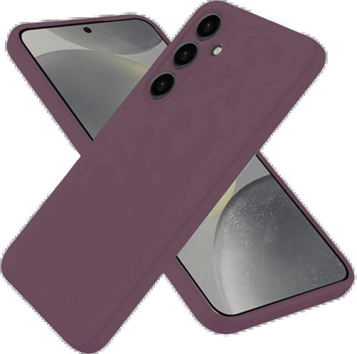 Samsung Galaxy A06 Kılıf First Silikon - Mürdüm-(5796)