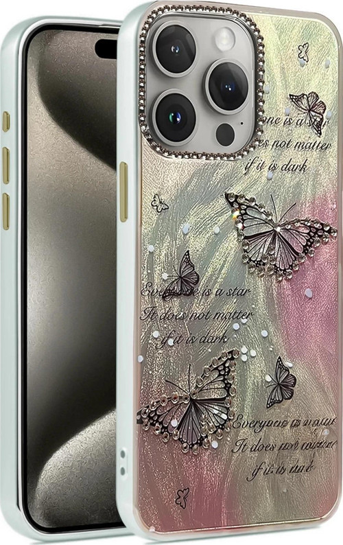 iPhone 14 Pro Kılıf Blade Aynalı Desenli Kapak - Desen 6-(5796)