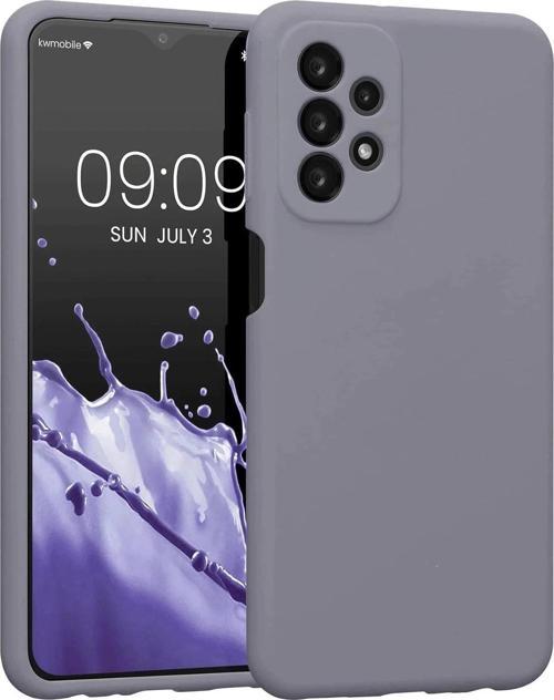 Samsung Galaxy A23 4G Kılıf First Silikon - Gri-(5796)