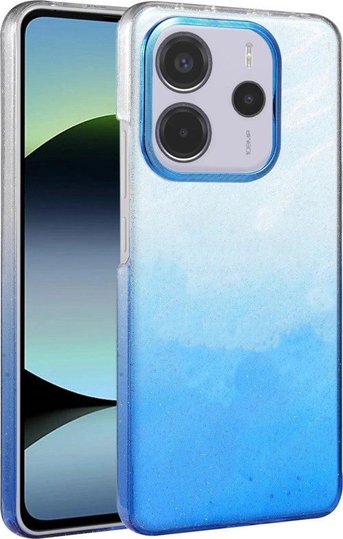 Xiaomi Redmi Note 14 4G Glossy Kapak - Mavi-(5796)