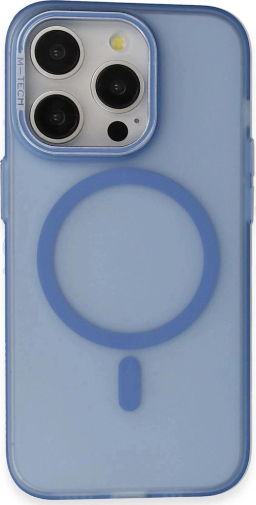 iPhone 14 Pro Frost Standlı Magsafe Kapak - Sierra Blue-(5796)