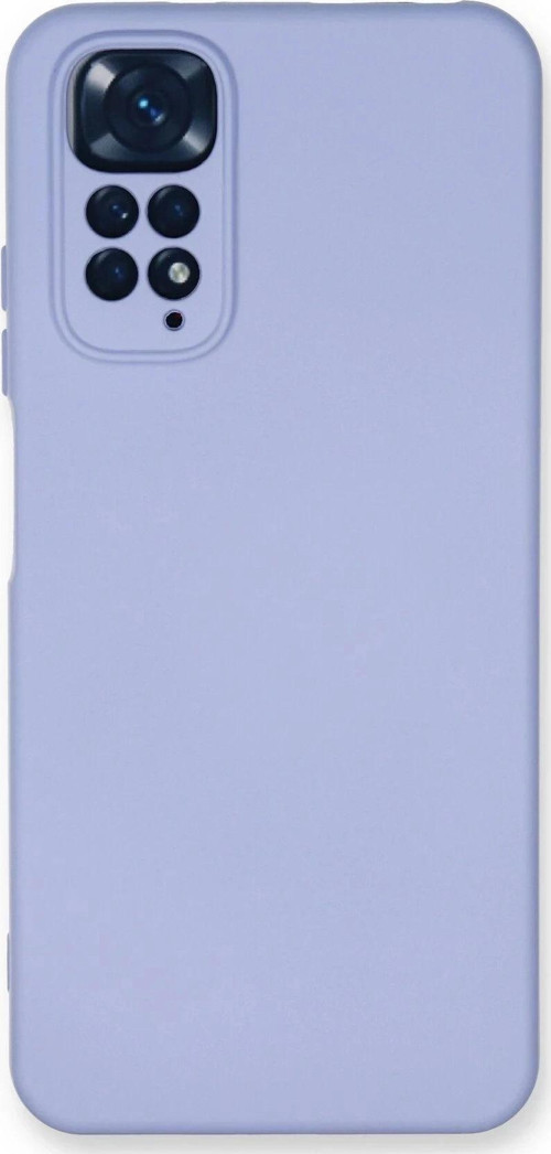 Xiaomi Redmi Note 11 Kılıf Nano içi Kadife Silikon - Lila-(5796)