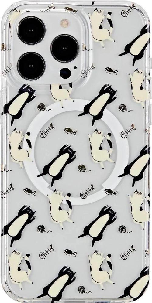 iPhone 14 Pro Max Tanya Magsafe Kapak - Desen 4-(5796)