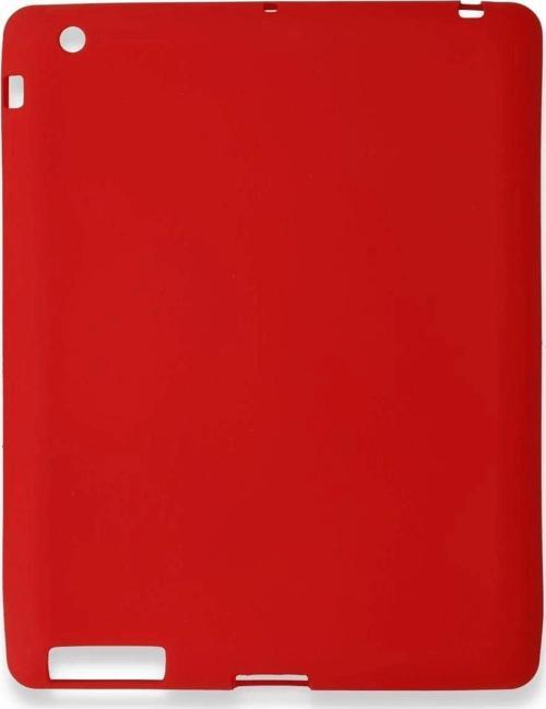 iPad 4 9.7 Kılıf Evo Tablet Silikon - Kırmızı-(5796)