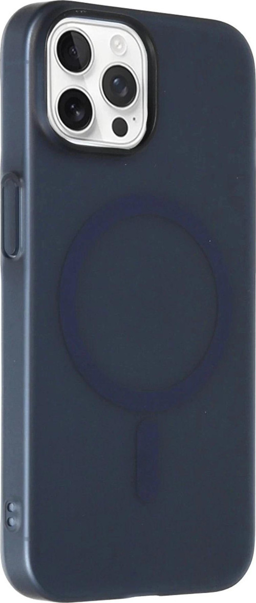 iPhone 14 Pro Max Tuna PC Slim Magsafe Kapak - Lacivert-(5796)