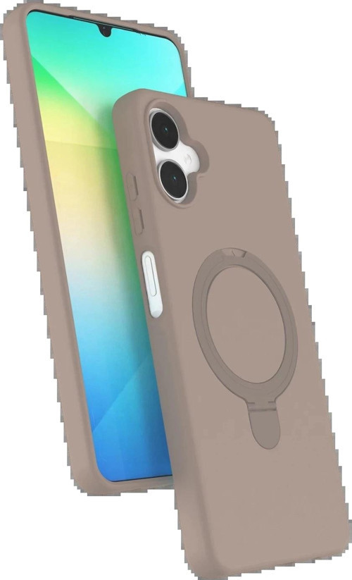 Samsung Galaxy A06 Regal Magsafe Standlı Kapak - Çöl Titanyum-(5796)