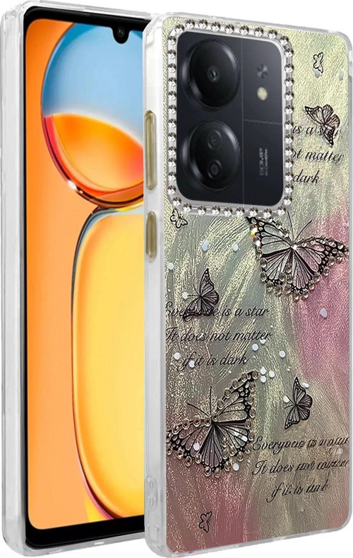 Xiaomi Redmi 13C Kılıf Blade Aynalı Desenli Kapak - Desen 6-(5796)