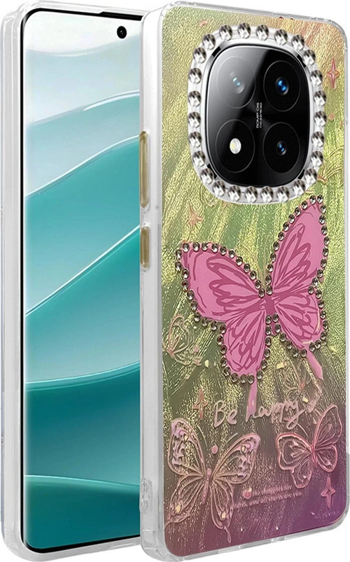 Xiaomi Redmi Note 14 Pro 5G Kılıf Blade Aynalı Desenli Kapak - Desen 5-(5796)