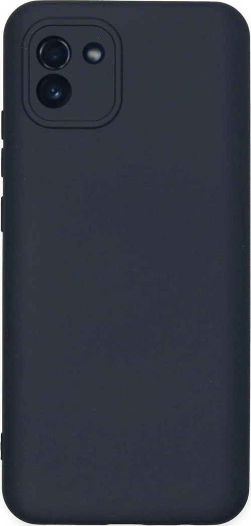 Samsung Galaxy A03 Kılıf Nano içi Kadife Silikon - Lacivert-(5796)