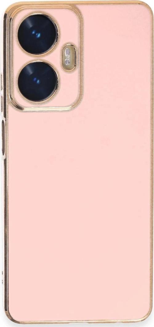 Realme C55 Kılıf Volet Silikon - Pembe-(5796)