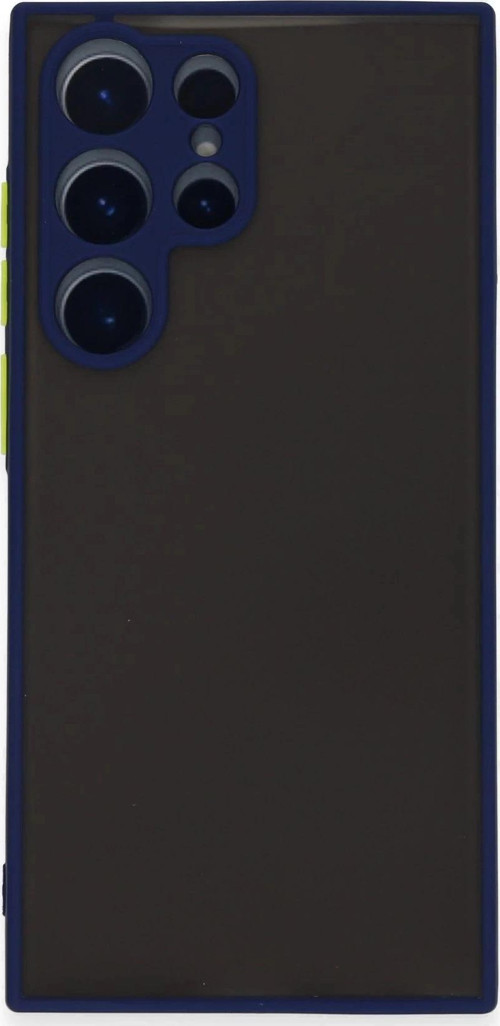 Samsung Galaxy S22 Ultra Kılıf Montreal Silikon Kapak - Lacivert-(5796)