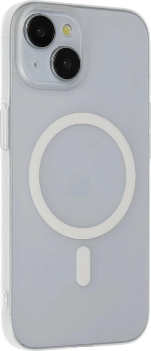 iPhone 15 Plus Tuna PC Slim Magsafe Kapak - Şeffaf-(5796)