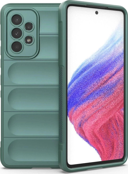 Samsung Galaxy A53 5G Kılıf Optimum Silikon - Koyu Yeşil-(5796)