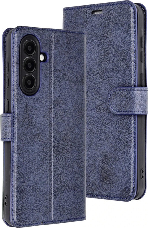 Samsung Galaxy A26 Kılıf Trend S Plus Kapaklı Kılıf - Lacivert-(5796)