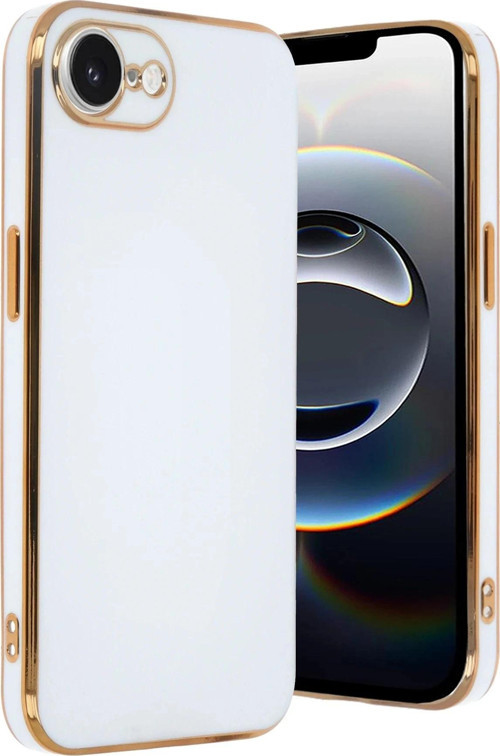 iPhone 16E Kılıf Volet Silikon - Beyaz-(5796)