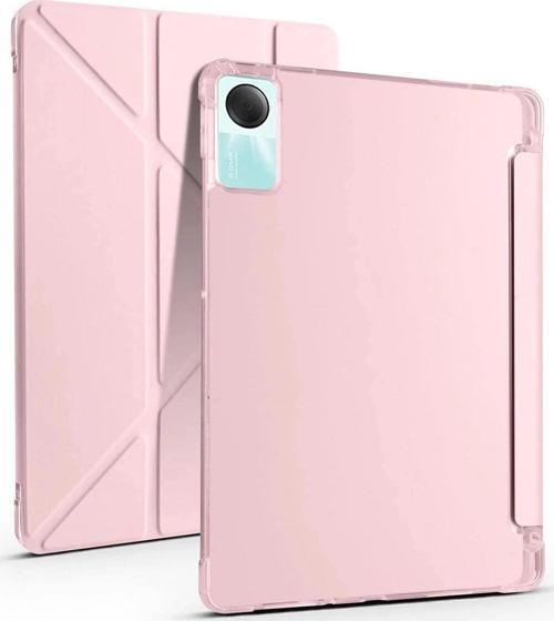 Xiaomi Redmi Pad SE 4G Kılıf Kalemlikli Mars Tablet Kılıfı - Rose Gold-(5796)