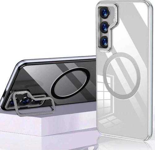 Samsung Galaxy S24 Crystal Magsafe Kapak - Şeffaf-(5796)