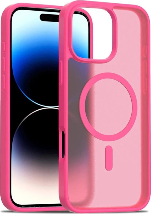 iPhone 16 Pro Jota Magsafe Kapak - Rose-(5796)