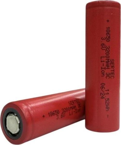 18650 3.7V 3200 Mah 3C Li-Ion Şarjlı Pil