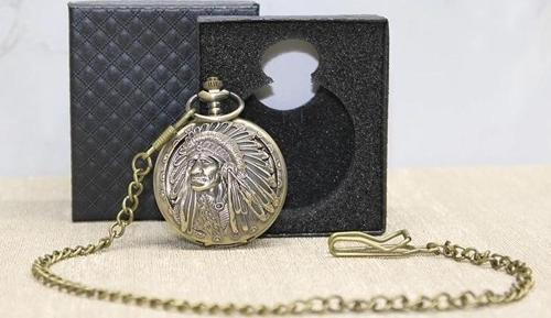 Özel Kutulu Kızılderili Köstekli Saat Alk4683