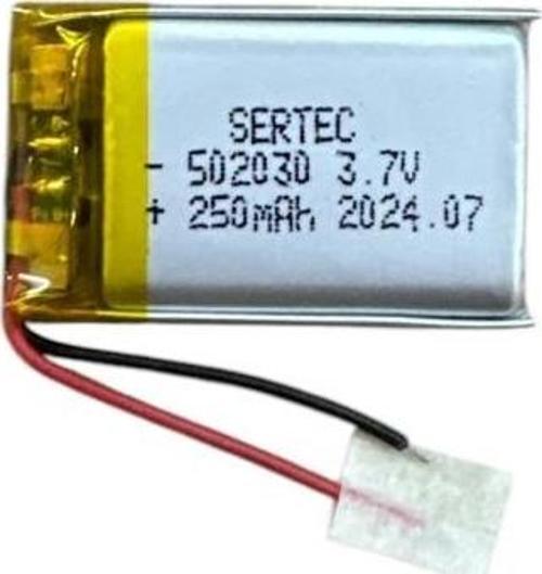 502030 3.7V 250 MAh Li-Polymer Pil Devreli/1.5A