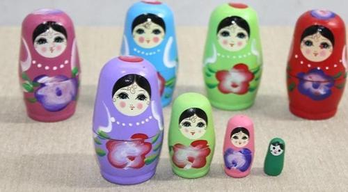 4'lü Ahşap Matruşka