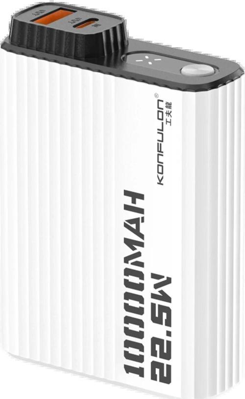 A40Q 10.000 mAh PD 20W Mini Powerbank - Siyah-Beyaz-(5796)