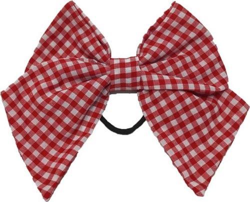 Büyük Boy Lastikli Kırmızı Pitikare Fiyonk Toka Tekli