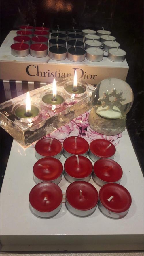 Eğlence Adası Tealight 12'Li Kırmızı Büyük Boy Mum