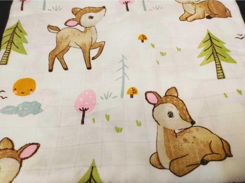 Çok Amaçlı Müslin Örtü Ceylanlar 110*110