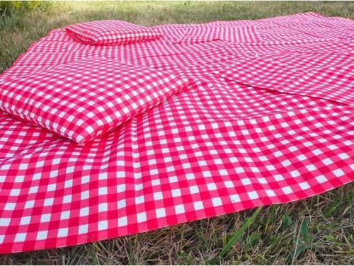 Kırmızı Pötikare Dertsiz - Sıvı Itici Özelliğe Sahip Piknik Seti 5 Parça 170 - 170