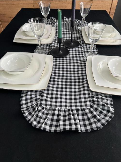 Vintage Fırfırlı Pötikare Runner