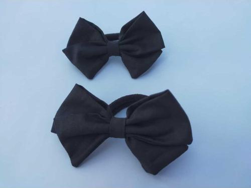 Siyah Fiyonk Toka Lastikli 2'Li