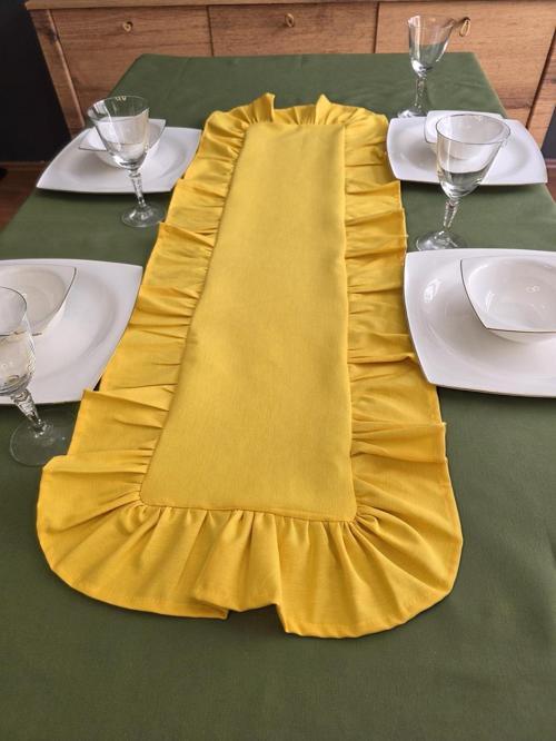 Etrafı Fırfırlı Runner - Sıvı İtici Özlliğe Sahip