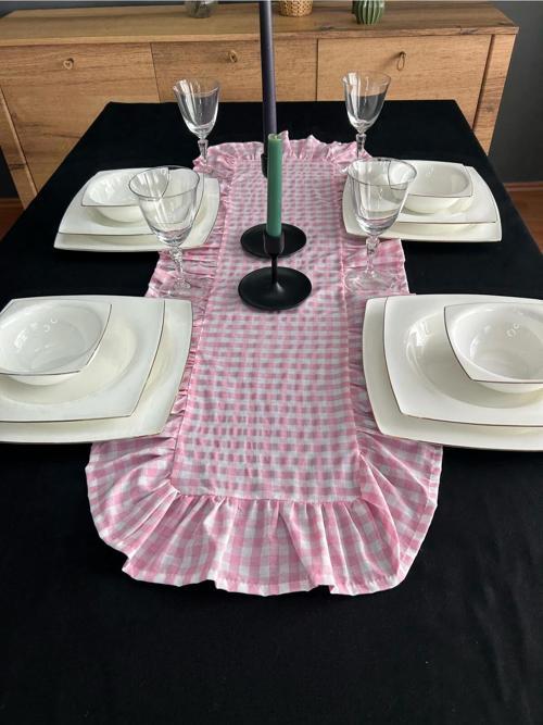 Vintage Fırfırlı Pötikare Runner