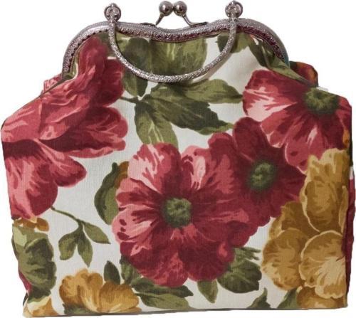 Metal Klipsli El Yapımı Vintage El Çantası