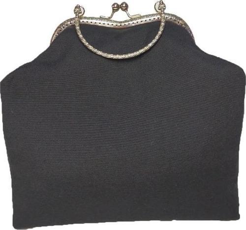 Metal Klipsli El Yapımı Vintage El Çantası