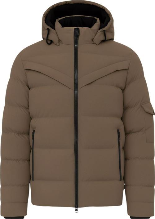 Erkek Kahverengi Erkek Outdoor Su Geçirmez Kapüşonlu Kışlık Kaban – Rüzgar Ve Yağmura Dayanıklı Mon